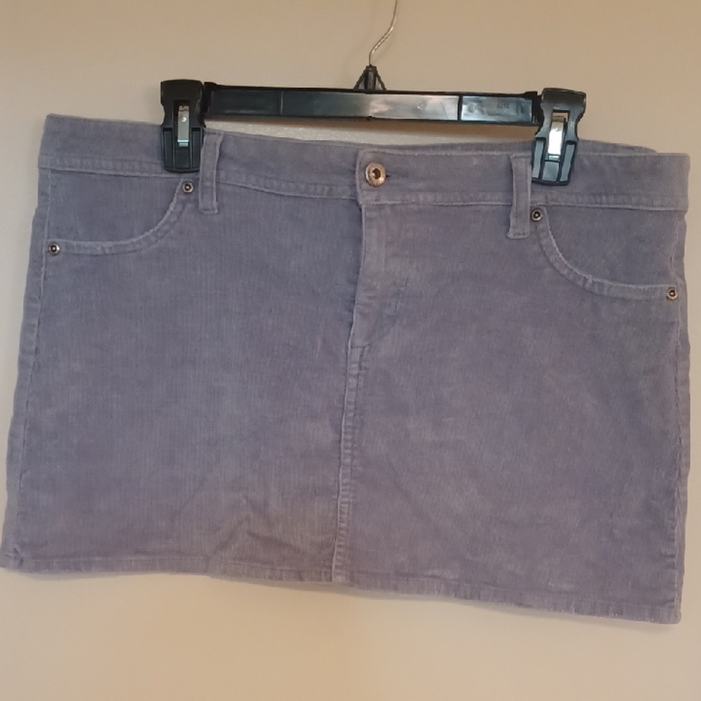 Y2K Rue21 Blue Mini Skirt Casual Corduroy